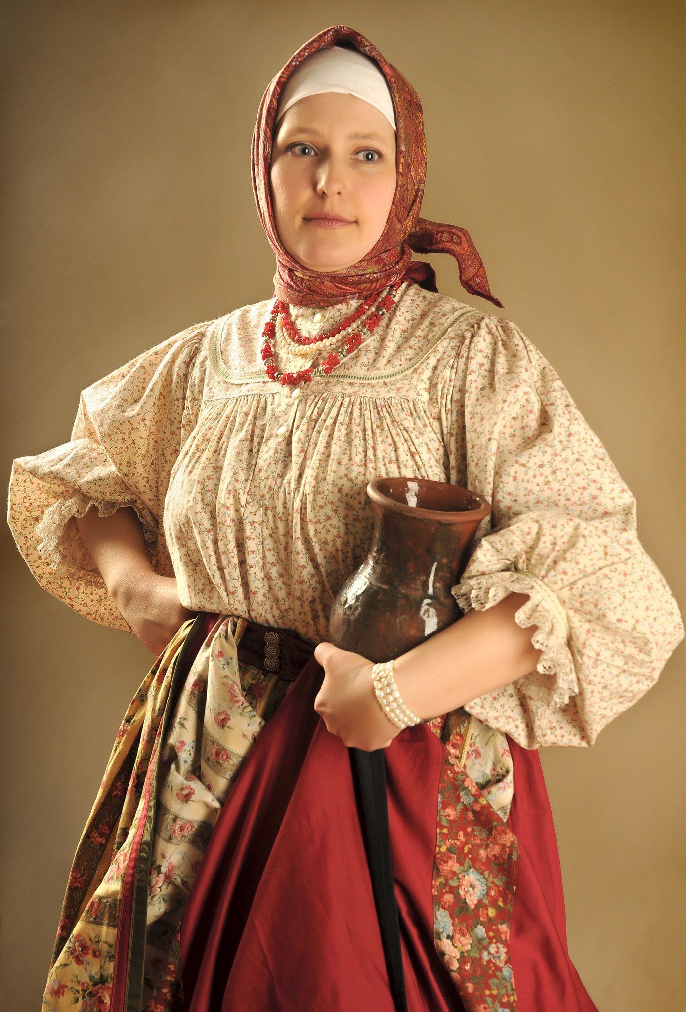 Girls in Slavic costumes in Barquisimeto